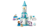 Detalle del ladrillo luminoso de aurora boreal en el castillo LEGO Frozen para preescolares.