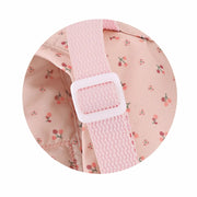 Detalle hebilla seguridad y correa ajustable mochila portabebé Olivia
