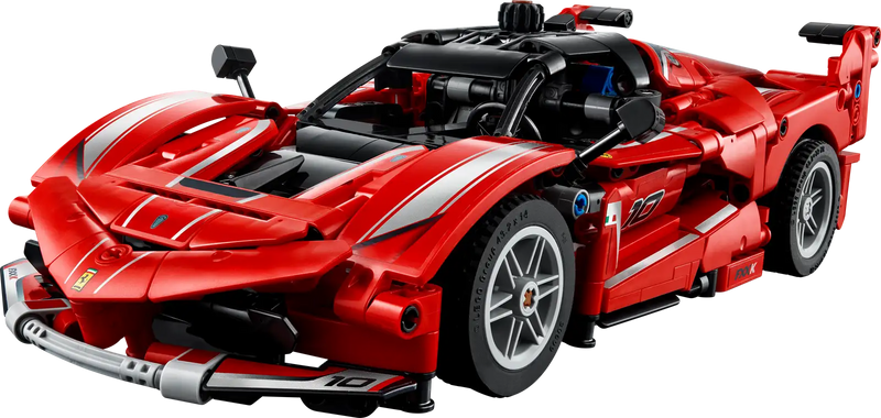 Detalles técnicos LEGO Ferrari FXX K 42212: motor V12 con pistones móviles, diferencial realista y mecanismos de ingeniería avanzada
