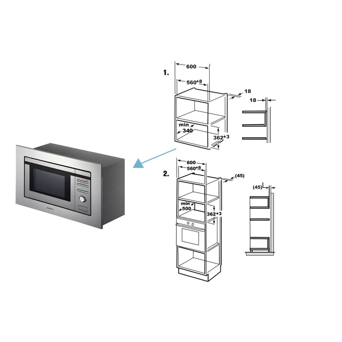 Infiniton Microwave 20 liters integration (IMW-1620)