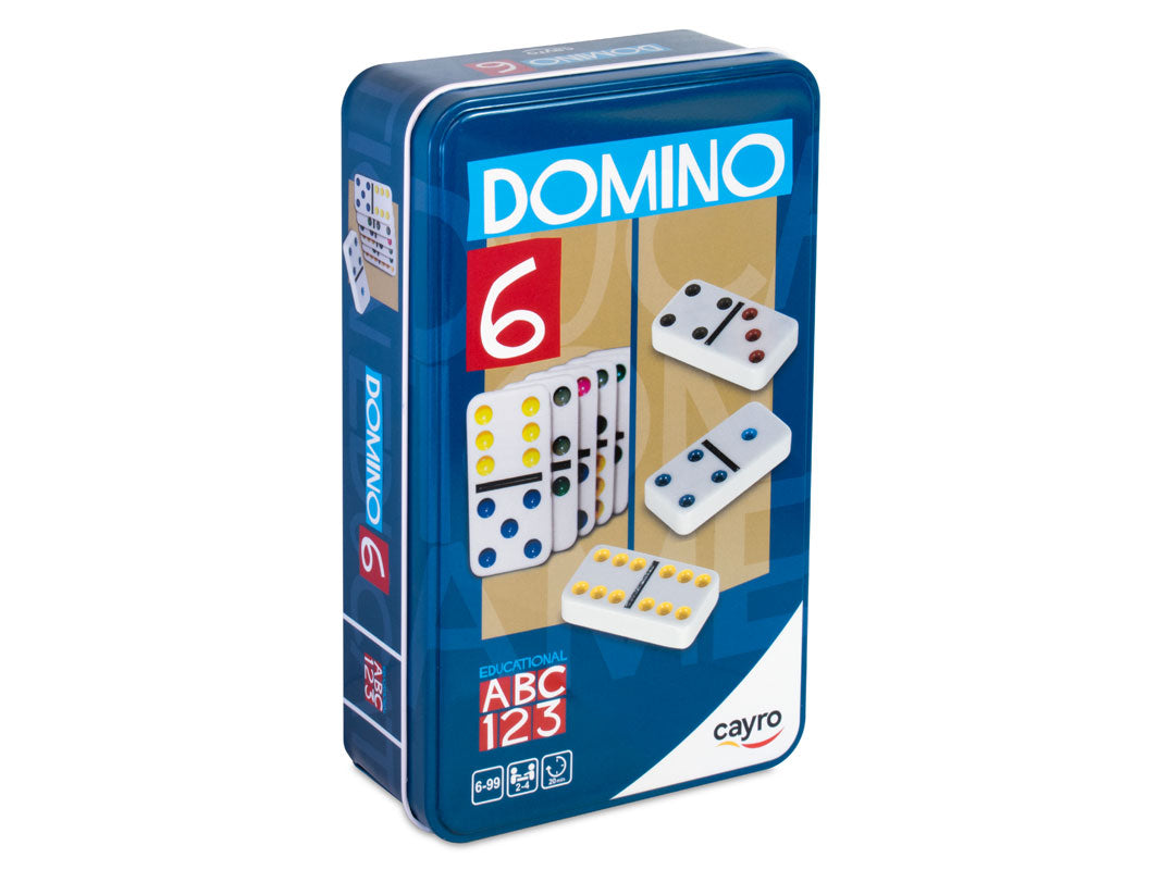 Dominó Colores Doble 6 Metal Box Cayro