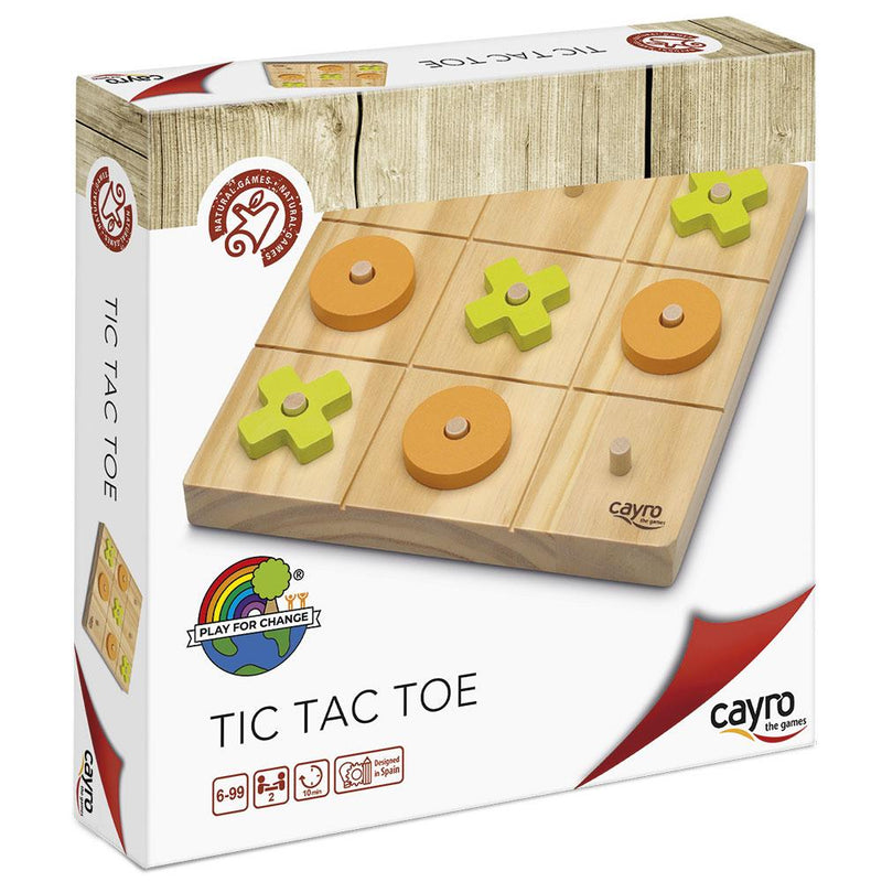 Cayro Tres en 1 Madera Ecológico - Tic Tac Toe y Más CAYRO-680