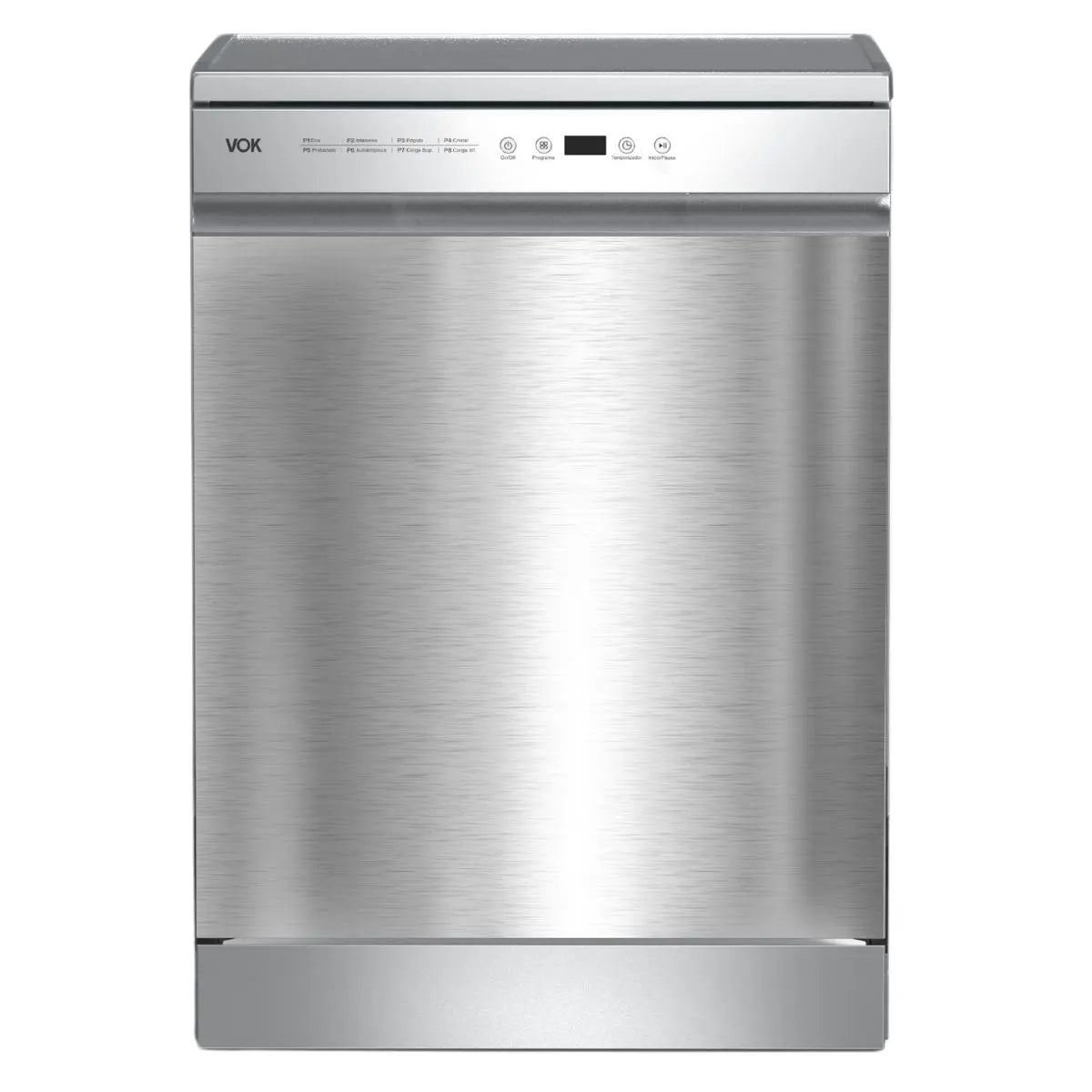 VOK EVD-14FCSAD Lavavajillas 60 cm inox 14 cubiertos — frontal cerrado