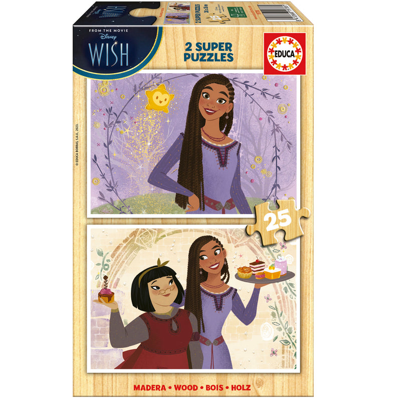 Educa Borrás Puzzle 2x25 Wish Wood (19738)