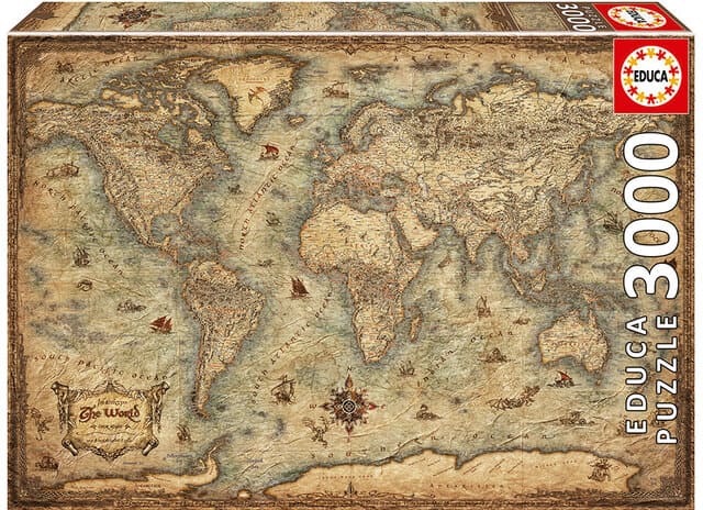 Educa Borras Puzzle 3000 World Map (19567)