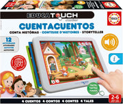 Educa Touch Junior Cuentacuentos juego electrónico interactivo con base táctil, 4 cuentos clásicos, 12 láminas de actividades, para niños a partir de 2 años
