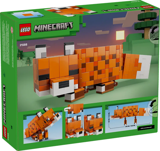El Zorro LEGO Minecraft - Caja del producto ref. 21588 con 497 piezas