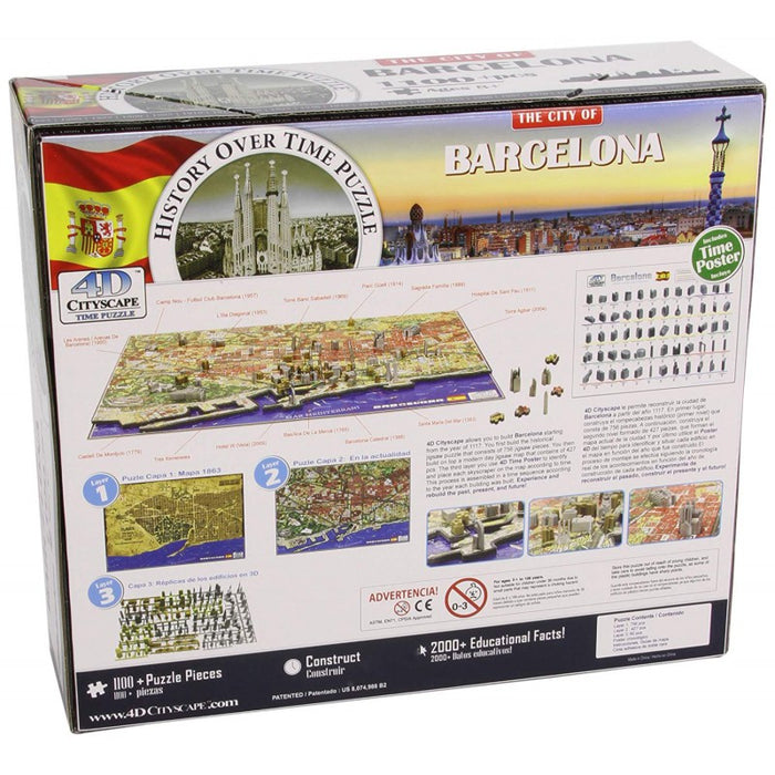 Eleven 4d Cityscape Puzzle BARCELONA (40050)