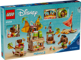 Escena completa de la Barcaza LEGO con catapulta y personajes Kakamora