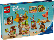 Escena completa de la Barcaza LEGO con catapulta y personajes Kakamora