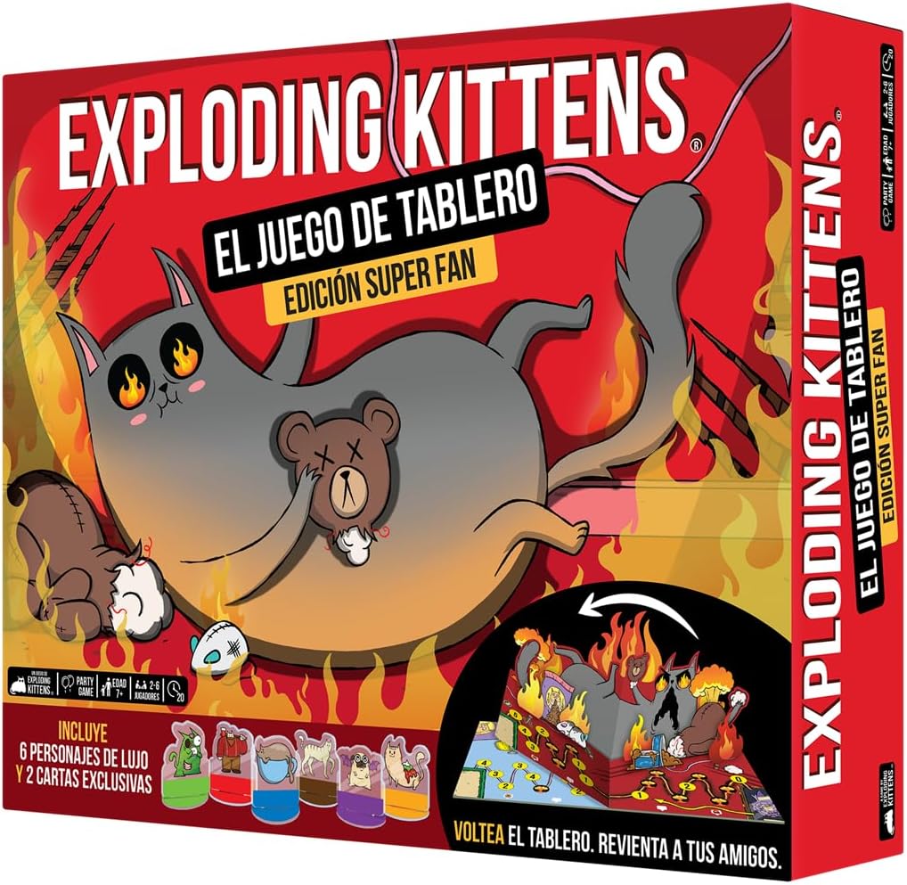 Exploding Kittens Board Game Super Fan Ed. - Híper Ocio