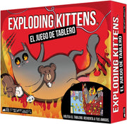 Exploding Kittens caja del juego de tablero con gatos explosivos y tablero 3D transformable
