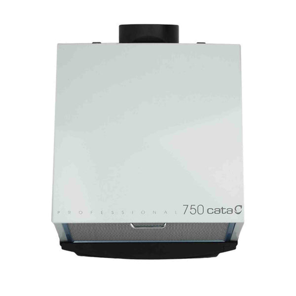 Cata extractor 750L, capacidad de 600 m³/h, diseño compacto y filtro antigrasa metálico. Eficiencia energética C y bajo consumo.