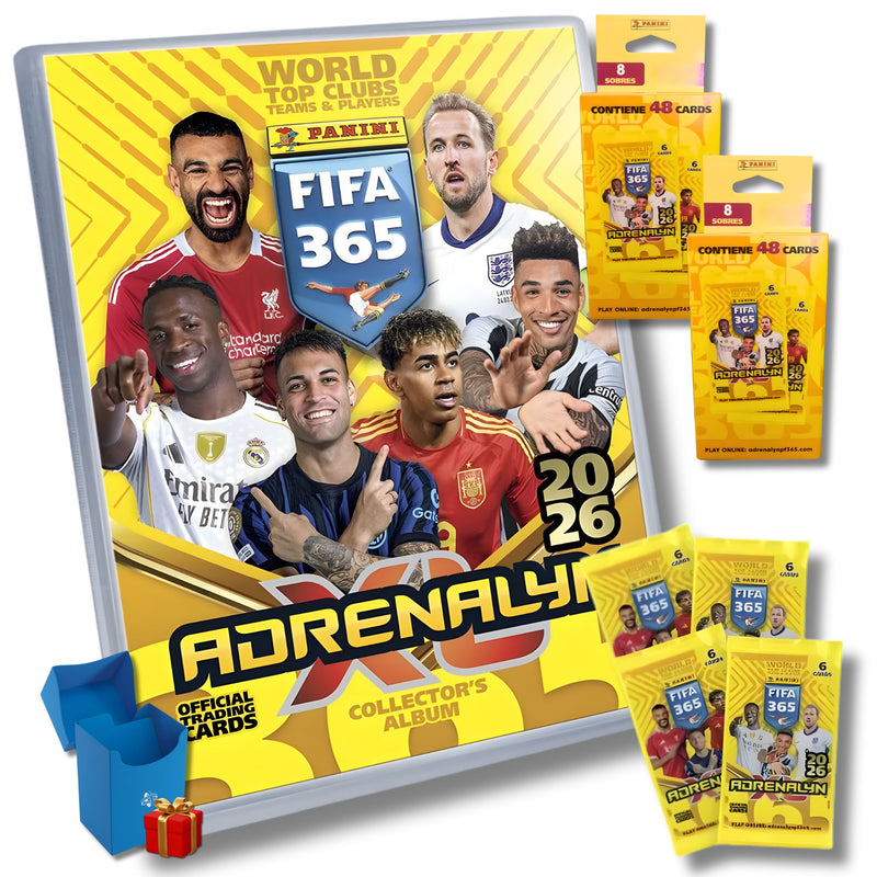 FIFA 365 Adrenalyn XL 2026 – Megapack + 16 Sobres Deckbox