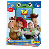 Álbum oficial Panini Toy Story 5 de 32 páginas con Woody, Jessie, Buzz y Perdigón