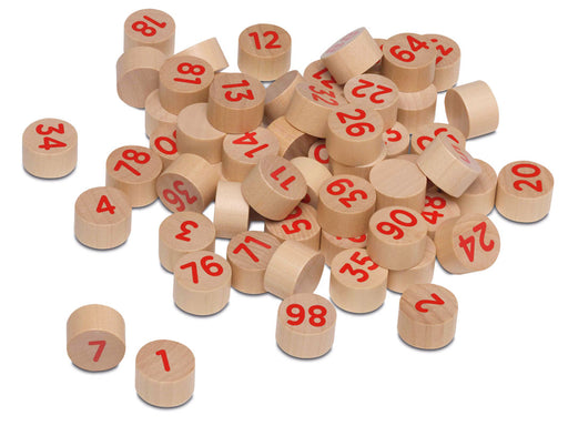 90 Fichas de Lotería de Madera XXL Cayro