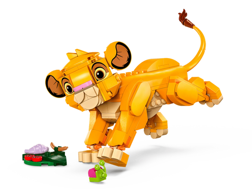 Figura LEGO 43243 Simba con hoja y 4 bichos celebrando 30 aniversario película El Rey León
