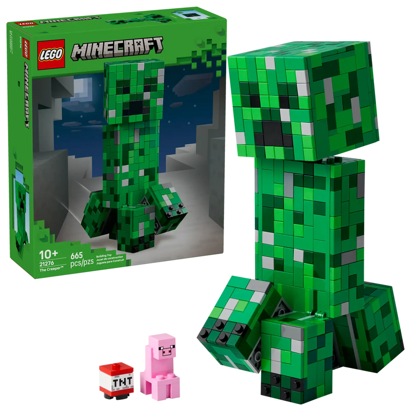 Figura LEGO® Minecraft™ El Creeper™ (21276) de gran tamaño con patas y cabeza articuladas