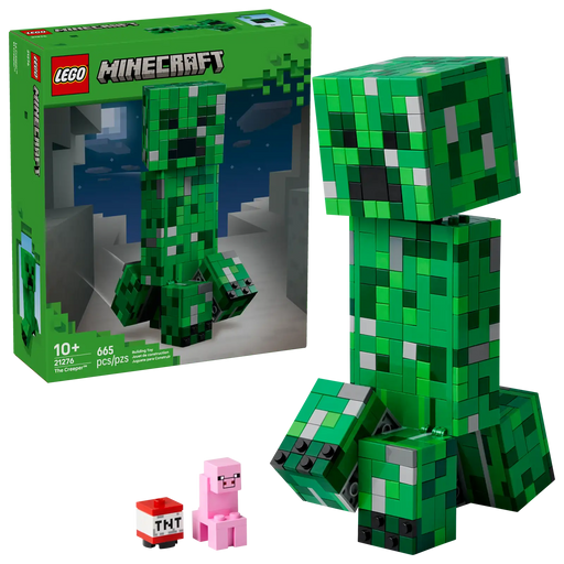 Figura LEGO® Minecraft™ El Creeper™ (21276) de gran tamaño con patas y cabeza articuladas