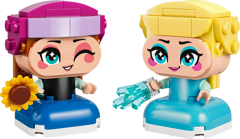 Figuras LEGO Frozen Mini Anna con girasol y Elsa con rayo de hielo