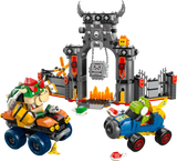 Figuras LEGO Super Mario 72039: Bowser, Yoshi, Roca Picuda, Gota de Lava con Quad Estándar y Kart Mach 8 de Mario Kart
