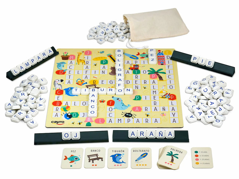 Cayro Mon premier jeu de mots - Jeu éducatif pour enfants Apprentissage de la lecture et de l'écriture +4 ans (161)