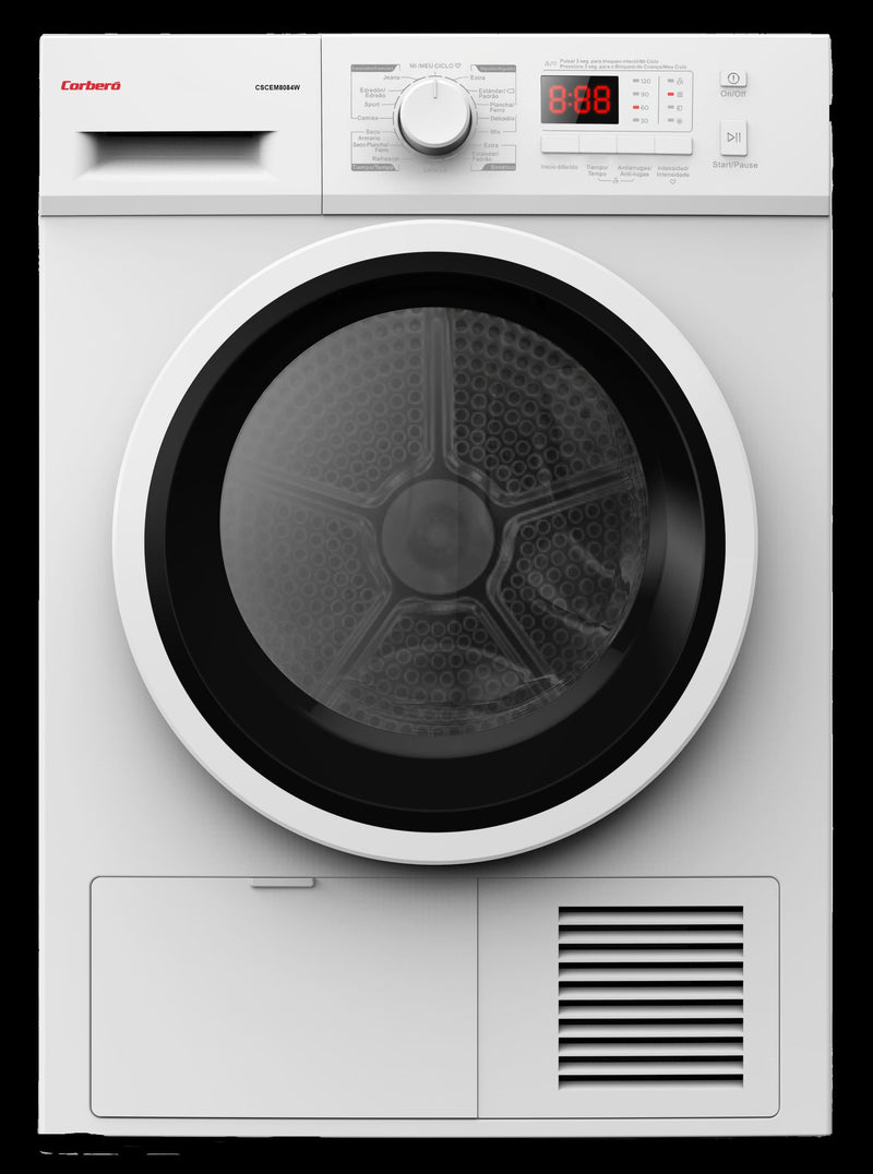 Secadora Corbero CSCEM8084W 8kg Condensación Clase B Blanca