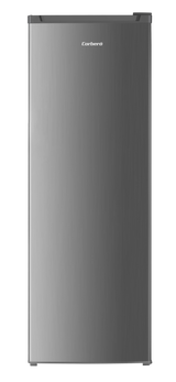 Frigorífico de una puerta Corberó CCLH17023X en acero inoxidable, de frente y con la puerta cerrada