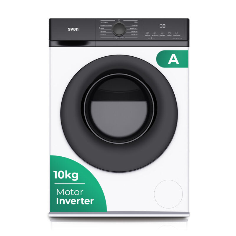 Lavadora SVAN SL10400AIDV 10kg 1400rpm Motor Inverter