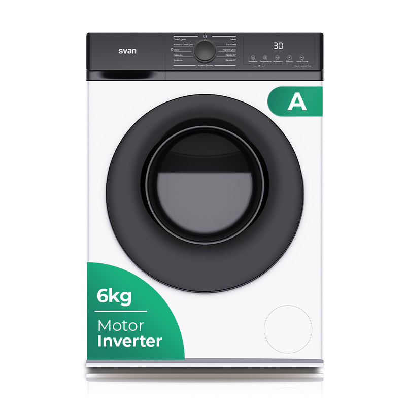 Svan Lavadora Carga Frontal 6kg 1200rpm Inverter Clase A SL6203AIDV
