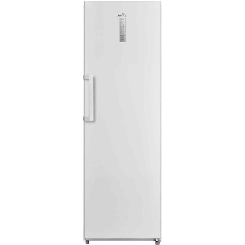 Frigorífico ARTICA AFFU185W de 362 litros una puerta No Frost blanco, con 8 compartimentos, altura ajustable 182-189cm, pantalla digital y eficiencia energética clase E
