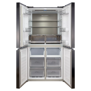 Frigorífico americano Infiniton 601L crystal black con dispensador, cajón Fresh Zone y clasificación energética E
