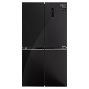 Frigorífico americano Infiniton AMCB-601CD78NEG de 601 litros con acabado crystal black, puertas de cristal y tecnología No Frost
