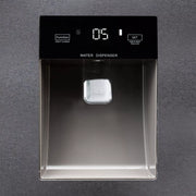 Frigorífico americano Infiniton side-by-side con dos puertas verticales, acabado inoxidable, dispensador de agua externo y tecnología Inverter silenciosa de 37 dB
