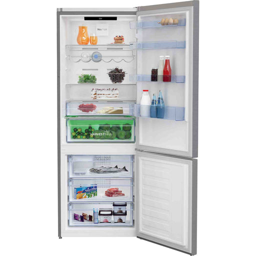 Frigorífico Beko Combi No Frost con HarvestFresh y EverFresh+®, 192x70 cm, eficiencia energética Clase E y diseño en Look Inox.