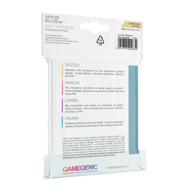 Gamegenic Fundas Prime Dixit Sleeves 81x122mm (90) (GGS10040ML)