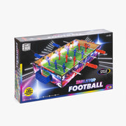Futbolín de sobremesa Games Hub con luces LED y jugadores.
