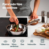 Sartén WeCook Acero Inoxidable 28cm (vista 3)