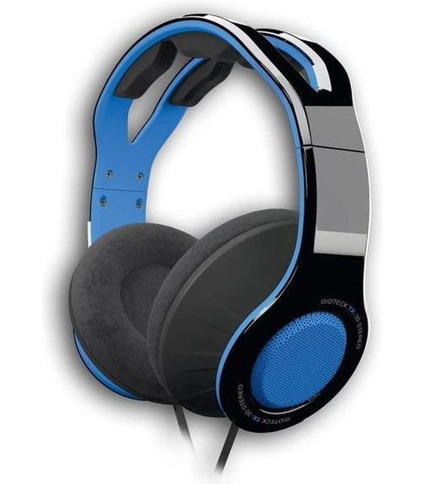 Giotek Megapack TX30 Blue Headphones + Usb Charging Cable + Ps4 Grips (01575)