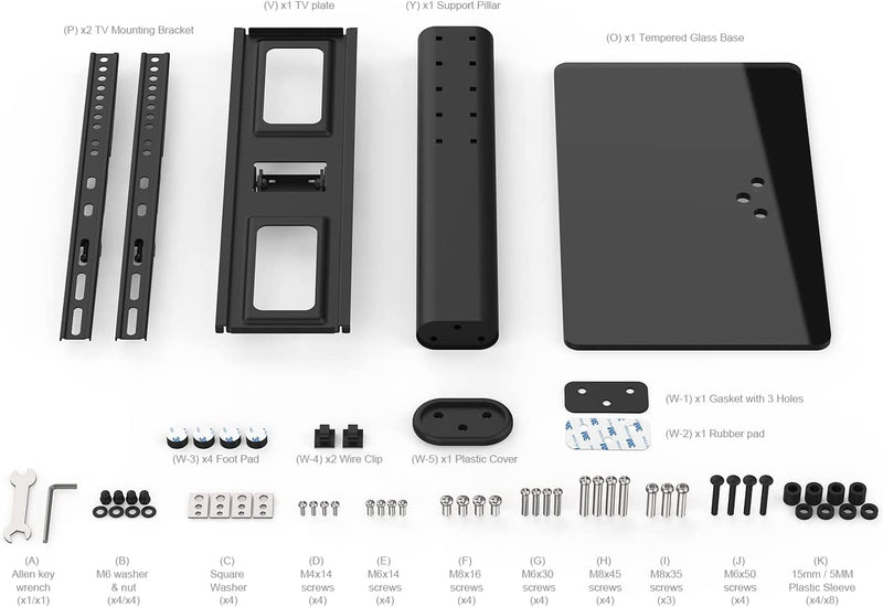 Soporte Universal de Sobremesa para Televisión " (TC1005)