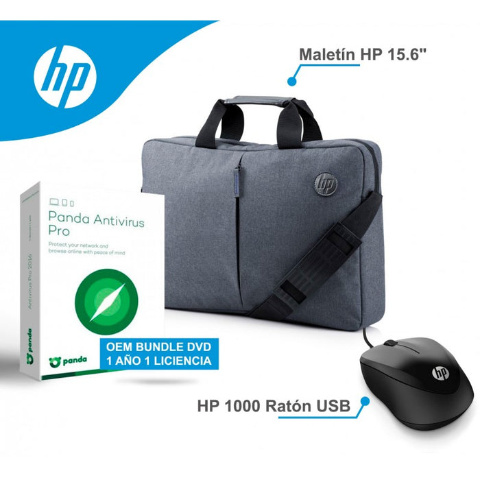 HP Port Computer Briefcase. Hp + Mouse + Antivirus (08110)