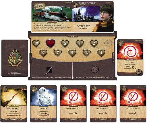 Harry Potter Hogwarts Battle juego cooperativo Asmodee USHB01ES con personajes icónicos y aventuras desde primer año hasta batalla final