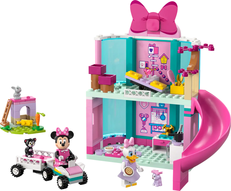 Hotel LEGO con tobogán, cocina y habitaciones para mascotas