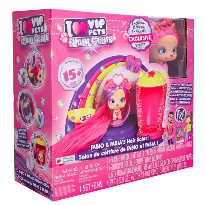 IMC Toys VIP Pets Fabio&amp;Fabia Salon de coiffure Glam Gems (714687)