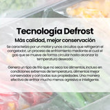 Infografía: tecnología Defrost del frigorífico Infiniton FG-85D8WEH
