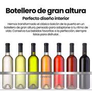 Infografía: botellero de gran altura en la puerta del Infiniton FG-85D8WEH