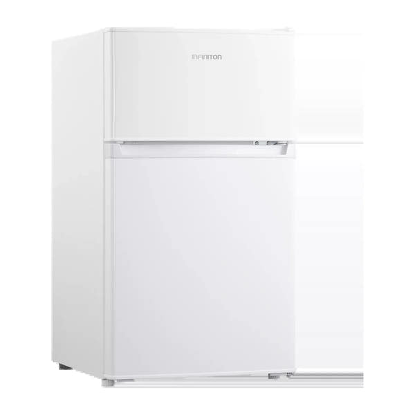 Frigorífico Infiniton FG-85D8WEH blanco de dos puertas, vista frontal cerrado