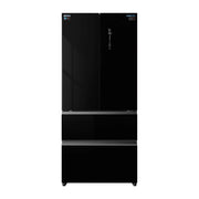 Frigorífico americano FRD-580Q90NEG de 458 litros con acabado en cristal negro, puertas francesas y tecnología No Frost

