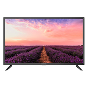 Imagen frontal de la TV Infiniton 32” encendida
