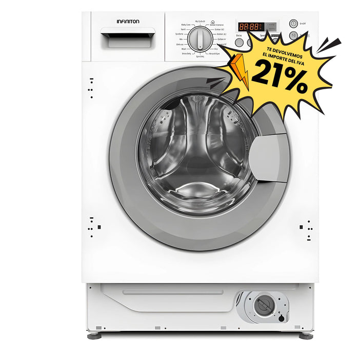 Infiniton Integrated Washing Machine 8kg 1400 rpm (WMB84)
